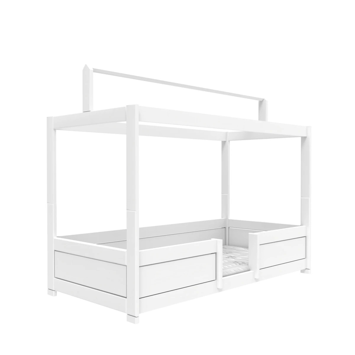 Lifetime 4 in 1 bed for fabric roof with rolling floor white