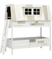 Letto Avventura Lifetime Hangout con 2 Piani Scorrevoli in Bianco
