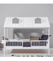 Lifetime 2-in-1 Bed Beachhouse V2 with Deluxe Slatted Frame in White