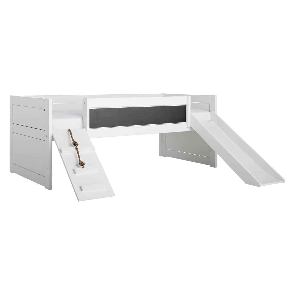 Lifetime bunk bed Climb & Slide Kombi 1 with Deluxe slatted frame white