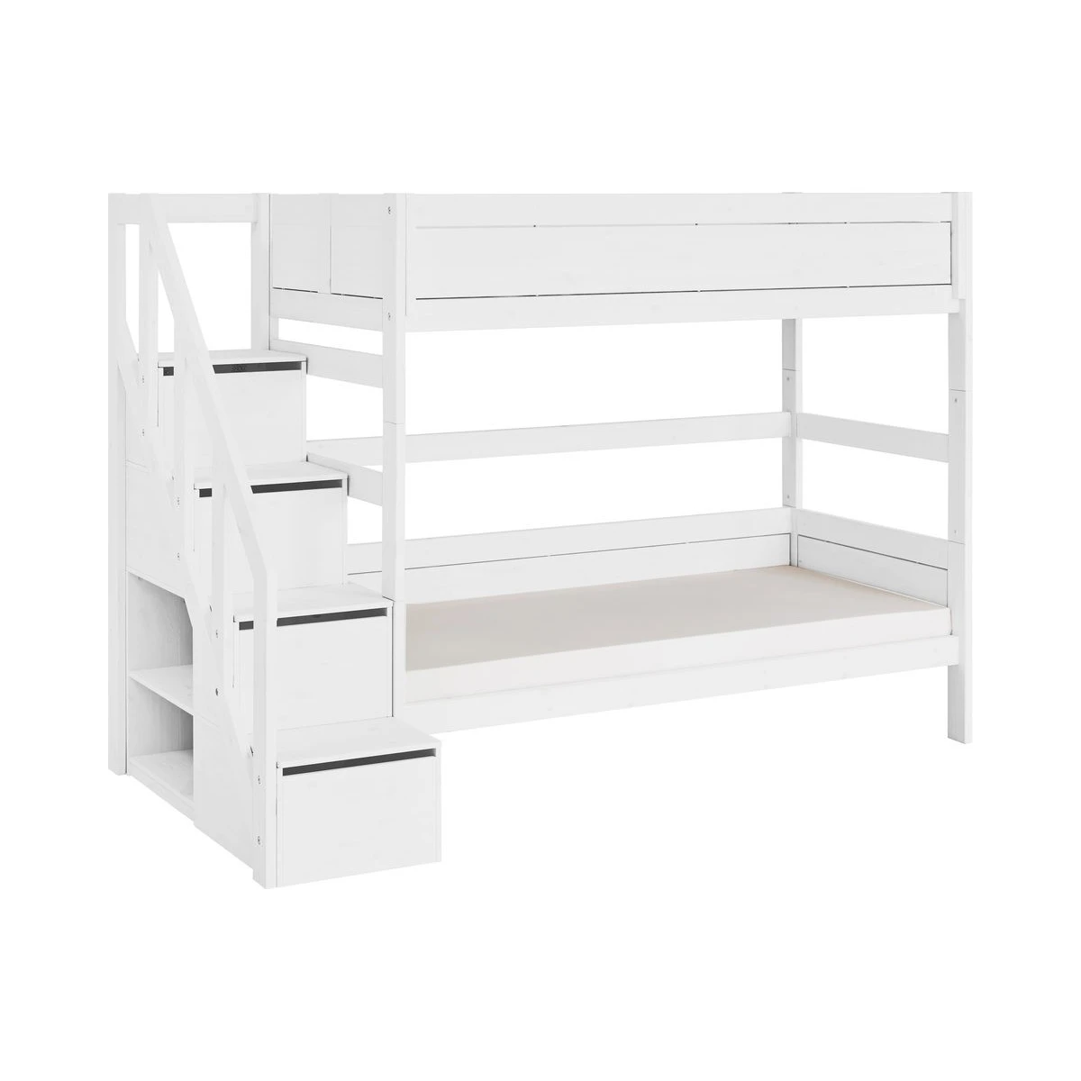 copy of Lifetime Family letto a castello 90/90 con scale e struttura a doghe deluxe bianca