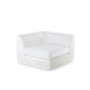 Agorà corner module without seat cushion from Unopiù in Waprolace white