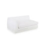 Unopiù module d'extrémité sans coussin à droite Agorà en Waprolace, blanc