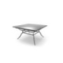 Unopiù Toscana square table – Square, Iron, Graphite