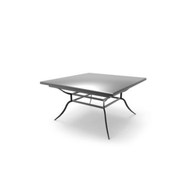 Table Toscana Unopiù carrée – Carré, fer, graphite