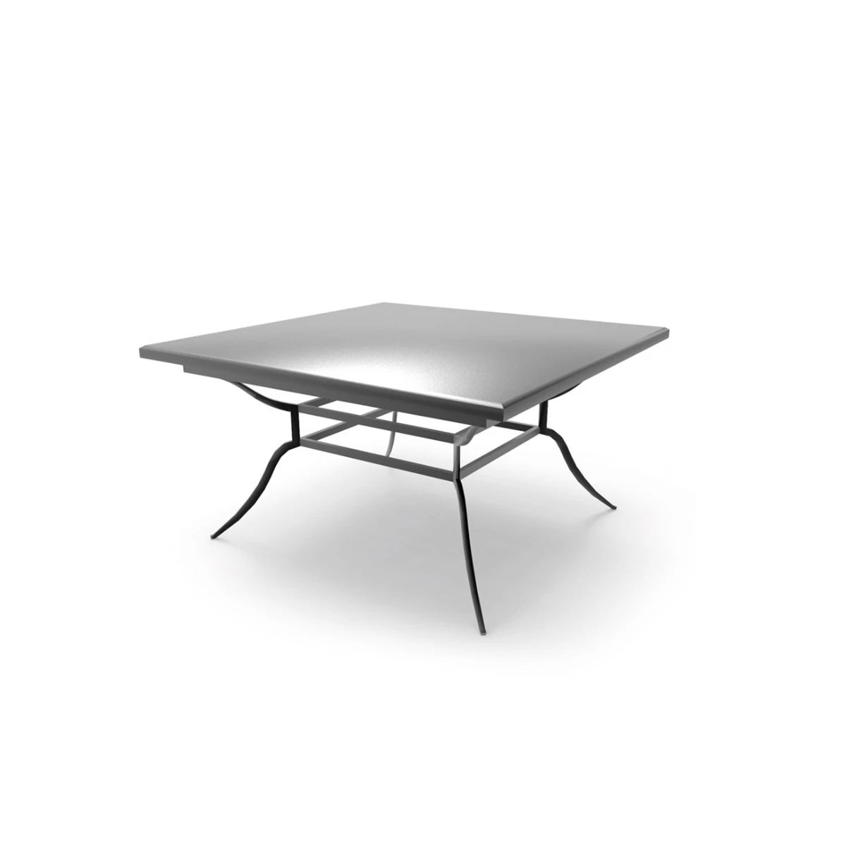 Table Toscana Unopiù carrée – Carré, fer, graphite