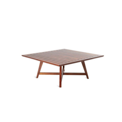 Unopiù C'est la vie Square Mahogany Table - Luxury Outdoor