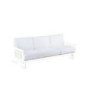 Cuscini Chelsea seduta/schienale sfoderabili in tessuto acrilico 100% di colore bianco Latte