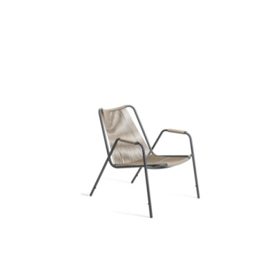 Unopiù Coco Lounge Sessel – Metall & Rope Gartenmöbel