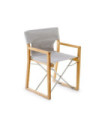 Poltroncina Cosette in teak e acciaio (struttura)