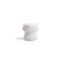 Base pouf/tavolo Agorà in WaProLace bianco - Design elegante per esterni