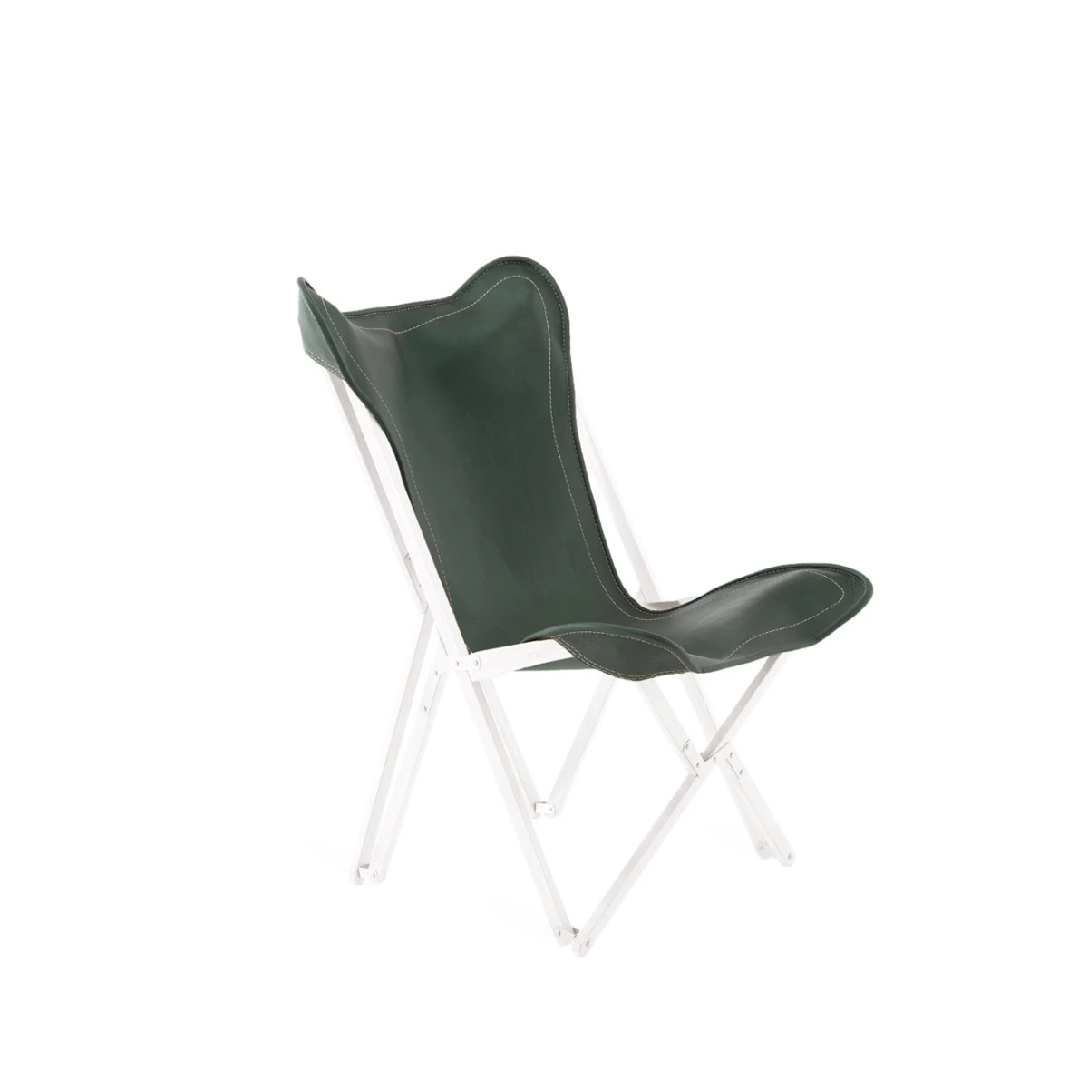 Bespannung aus Leder grün