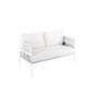 Polsterset (Sitzfläche und Rückenlehne) für sofa abziehbar aus 100% Acrylstoff in der Farbe Latte