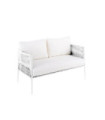 Upholstery set (seat and backrest) for sofa Luce by Unopiù, 100% acrylic fabric in the colour latte