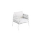 Coussins Luce Unopiù en tissu acrylique Latte - Confort et Style