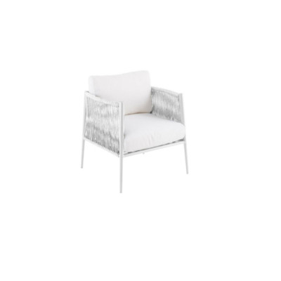 Coussins Luce Unopiù en tissu acrylique Latte - Confort et Style