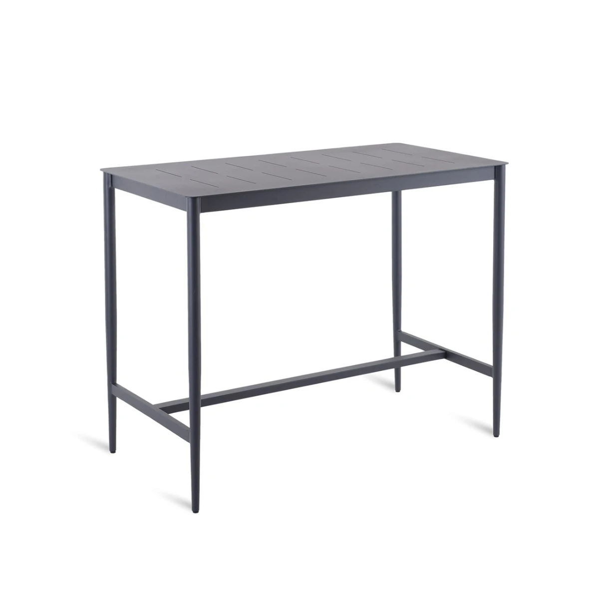 Table carrée Luce Unopiù aluminium graphite