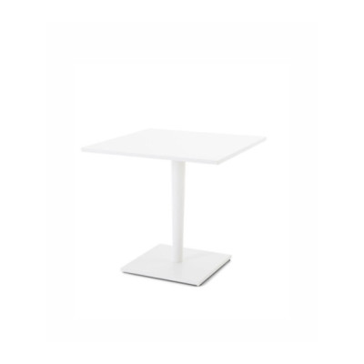 Unopiù Luce Square Table - Aluminium Ivory White