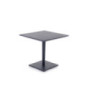 Unopiù Luce square table in aluminium graphite
