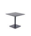 Table carrée Luce Unopiù aluminium graphite
