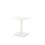 Unopiù Luce Round Table - Ivory White Aluminium