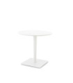 Unopiù Luce round table in aluminium ivory white