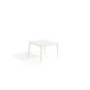 Table basse carrée Luce Unopiù aluminium blanc ivoire