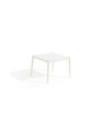 Coffee table square Luce Unopiù in aluminium ivory white