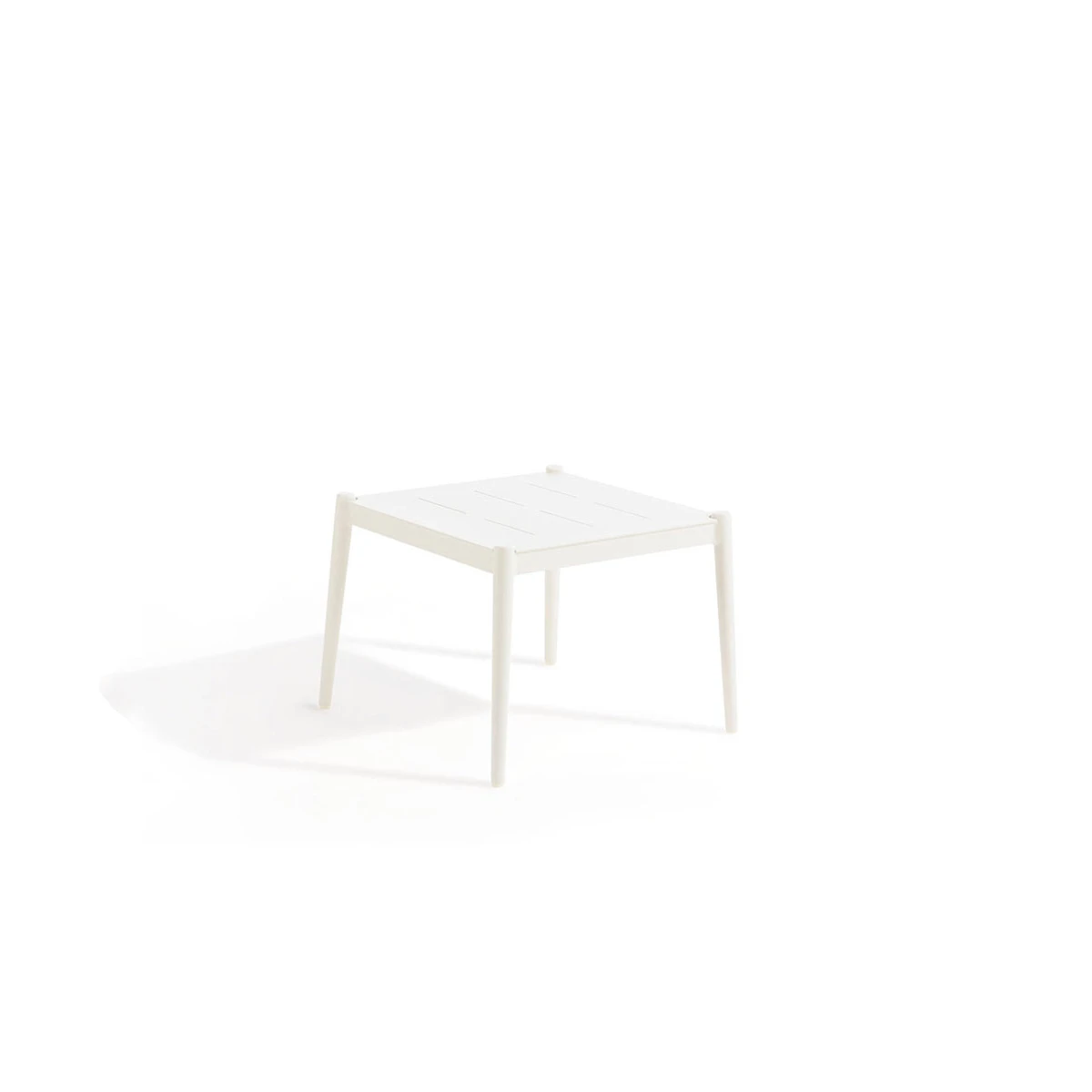 Unopiù Luce Square Coffee Table - Ivory White Aluminium