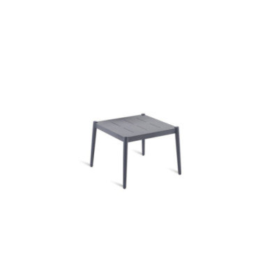 Unopiù Luce square coffee table in aluminium graphite