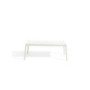 Unopiù Luce Table basse rectangulaire - Aluminium blanc ivoire