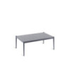 Coffee table rectangular Luce Unopiù in aluminium graphite