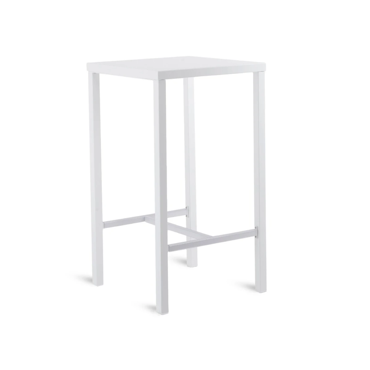Table haute carrée blanc 60 x 60 cm Conrad Unopiù