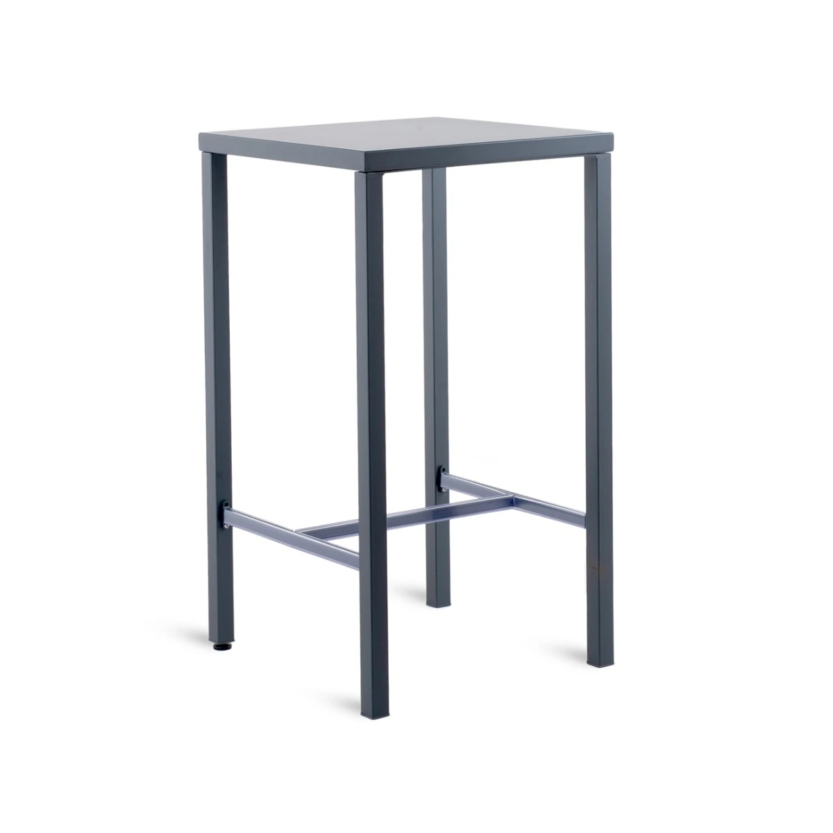 Table haute carrée graphite 60 x 60 cm Conrad Unopiù