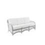 Cuscino di seduta e schienale Olimpia Unopiù sfoderabili in tessuto acrilico 100% colore Latte – Bianco, ignifugo per giardino