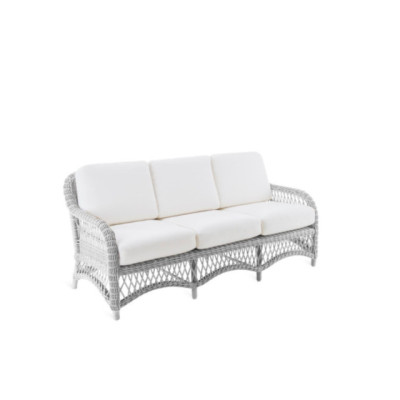 Cuscino di seduta e schienale Olimpia Unopiù sfoderabili in tessuto acrilico 100% colore Latte – Bianco, ignifugo per giardino