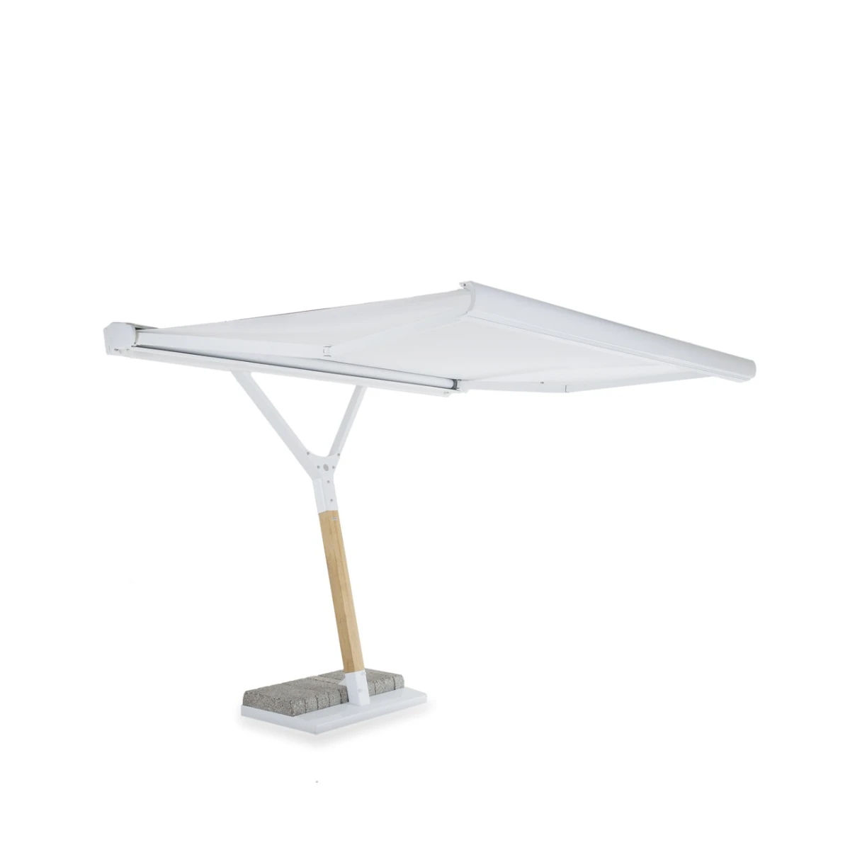 Parasol Salento ouverture motorized 300 X 250 structure latérale blanc