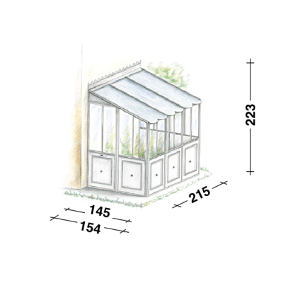Attached greenhouse Floralia (right)
