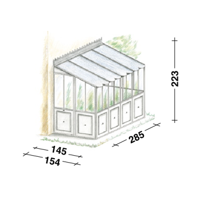 Attached greenhouse Floralia (right)