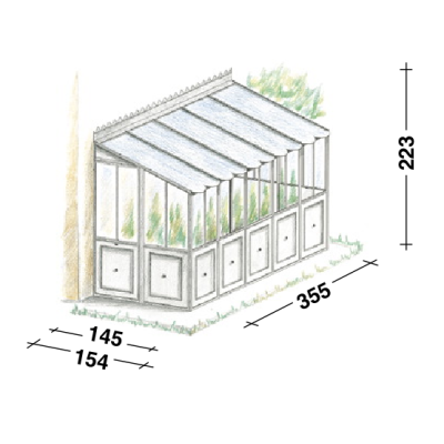 Attached greenhouse Floralia (right)