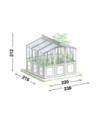 Freestanding greenhouse Floralia