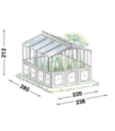 Freestanding greenhouse Floralia
