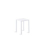 Unopiù Low stool stackable Conrad, colour white Gartenmöbel