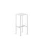 Unopiù Hocker Conrad weiß Höhe 78 cm – Gartenmöbel