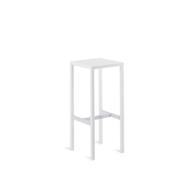 Sgabello bianco Conrad Unopiù cm 32 x 32 h 78 – Mobili da giardino