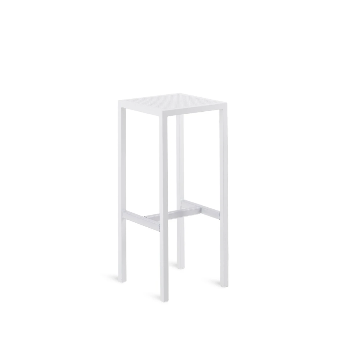 Sgabello bianco Conrad Unopiù cm 32 x 32 h 78 – Mobili da giardino
