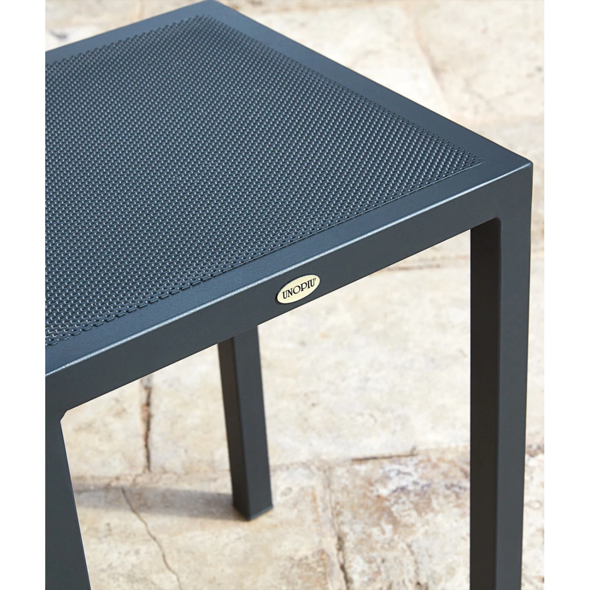 Unopiù Tall Stool Conrad H 78 Graphite - Gartenmöbel