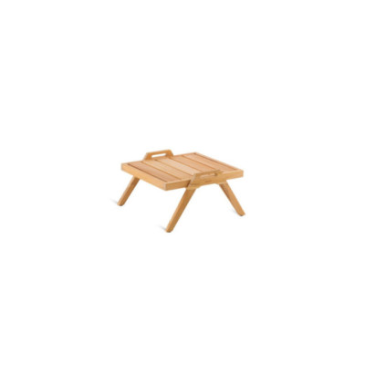 Tavolino da salotto Synthesis Unopiù in teak con maniglie eleganti