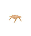 Tavolino da salotto Synthesis di Unopiù in legno di teak con maniglie