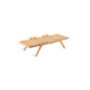 Table basse rectangulaire Synthesis Unopiù en teck avec poignées
